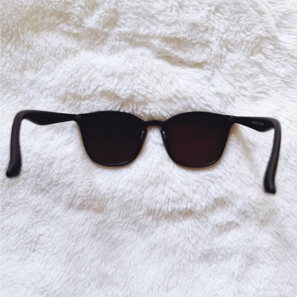 Milo Blue Oversized Oval Horn Rims Sunglasses